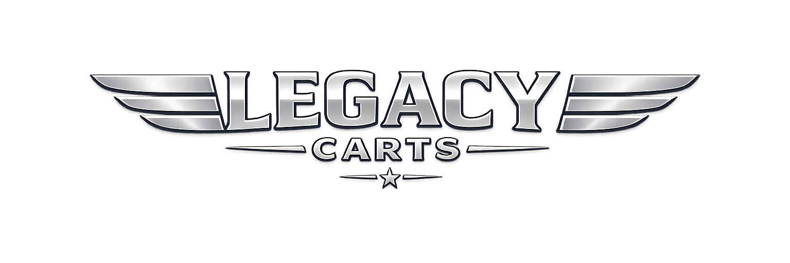 legacy carts logo with wings and star